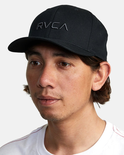 RVCA Flex Fit Hat - Black | Men’s