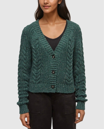 TenTree Stillwater Cardigan - Forest Pine Nep | Women’s