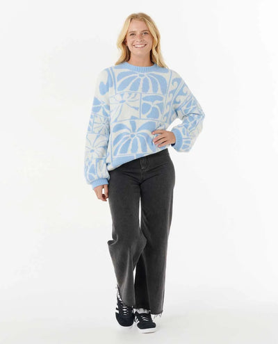 Rip Curl Artist Of The Search - Ty Williams Jacquard Crew - Blue | Women’s