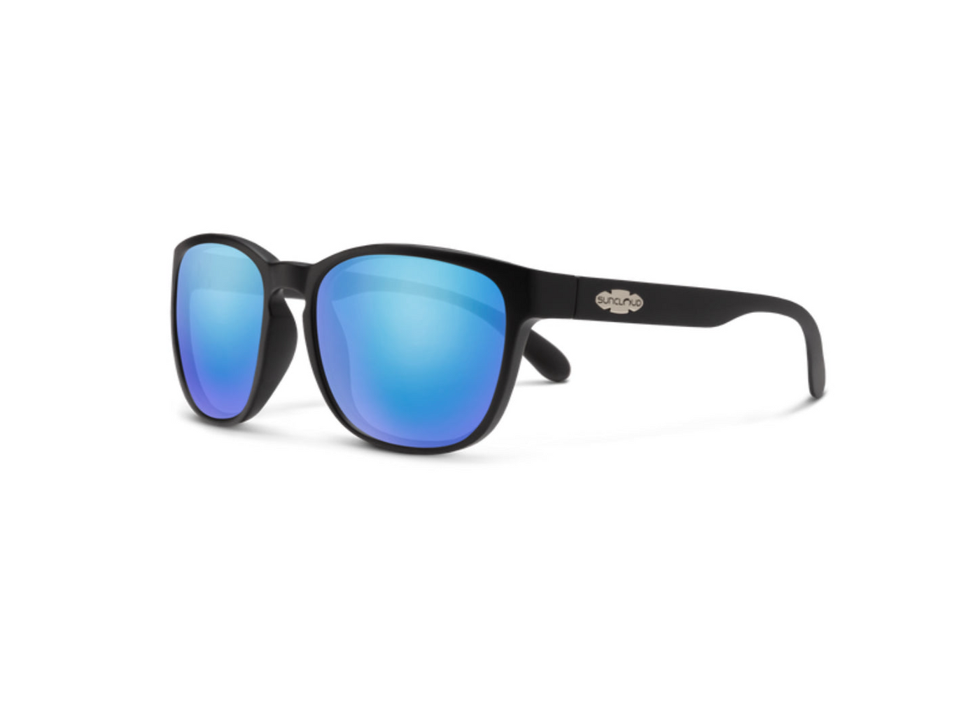 Suncloud Optics Loveseat - Matte Black + Polarized Blue Mirror Lens