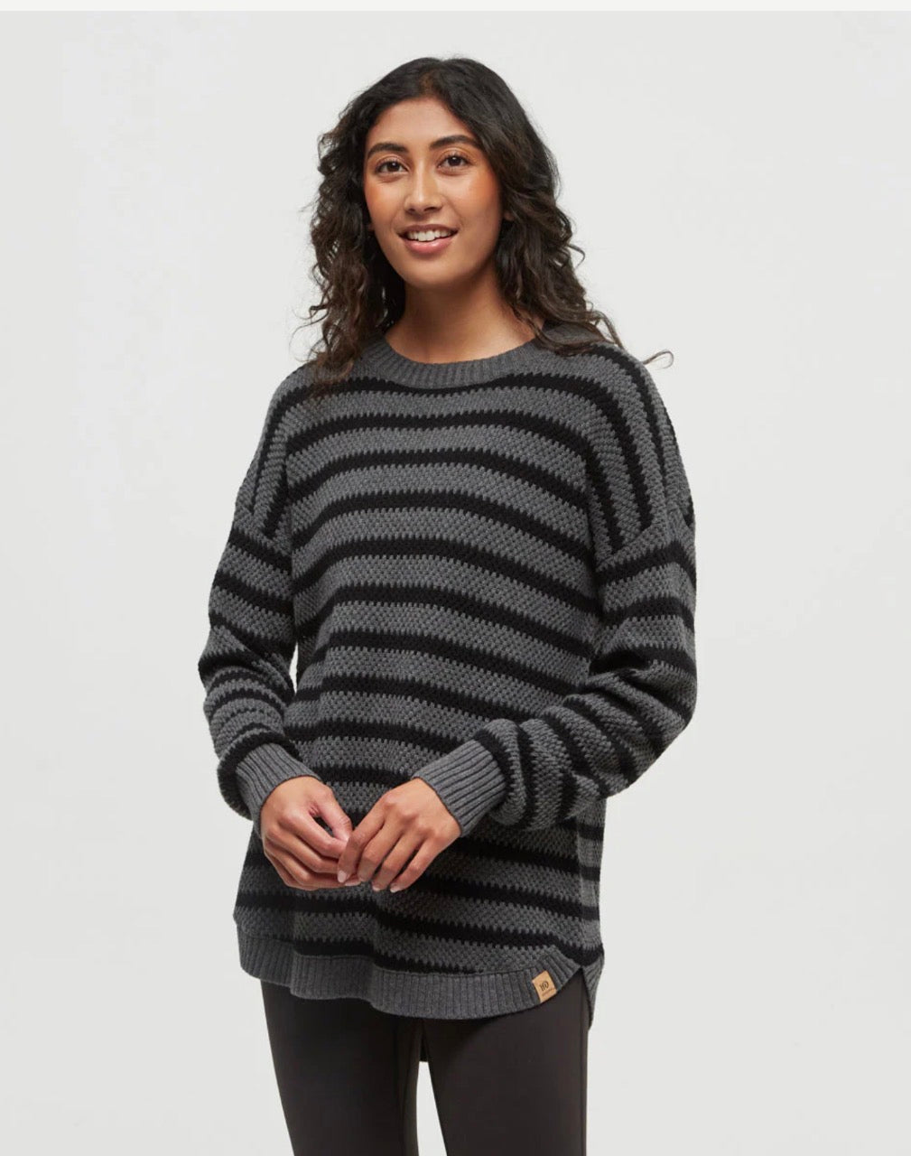 TenTree Broughton Sweater - Meteorite Black/Dark Grey Heather | Women’s