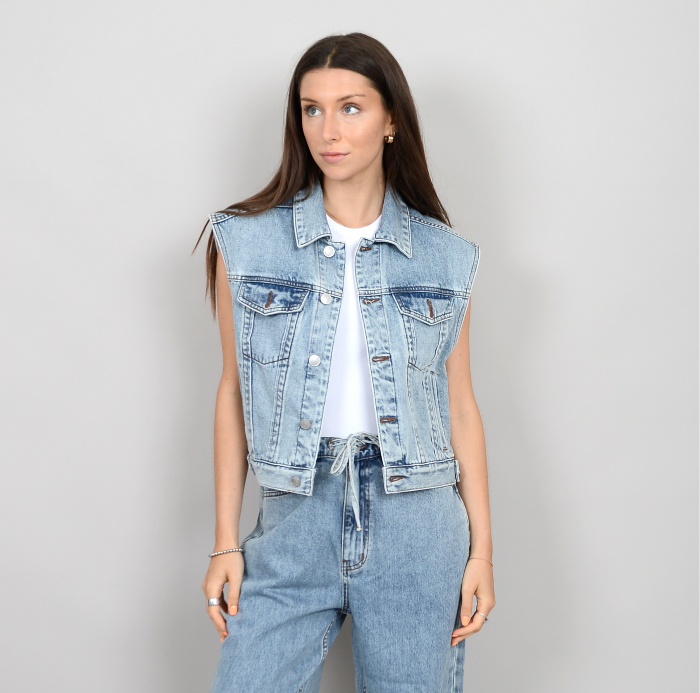 RD Style Boranis Denim Motor Vest