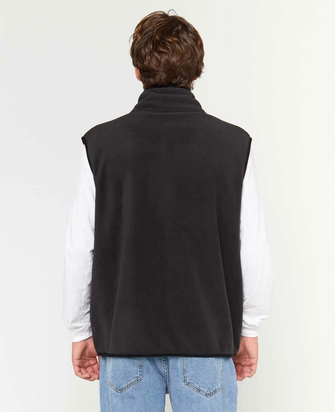 Rip Curl Search Polar Fleece Vest - Black | Men’s