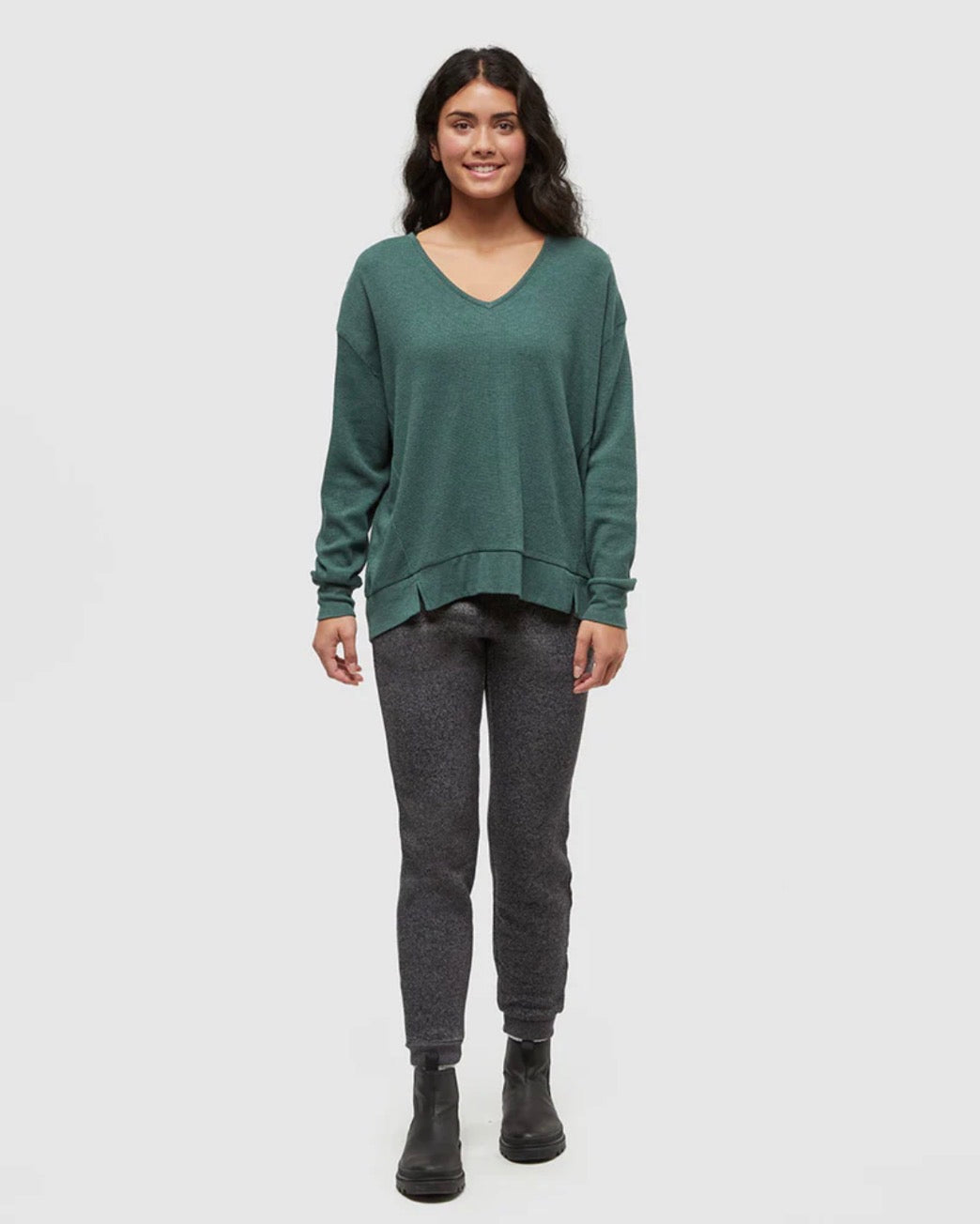 TenTree Meyer Longsleeve - Forest Pine Heather | Women’s