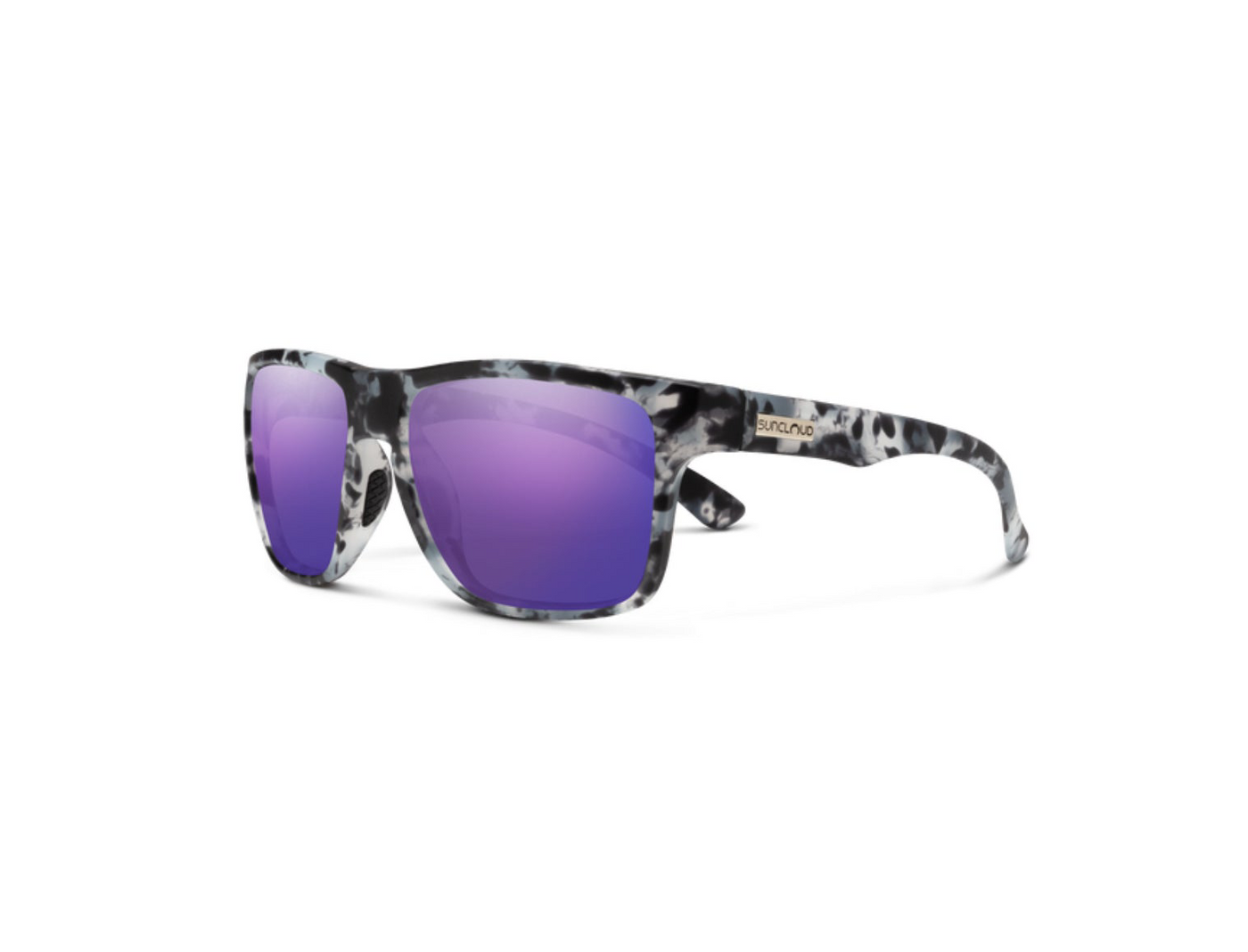 Suncloud Optics Rambler - Matte Ice Tortoise + Polarized Purple Mirror Lens