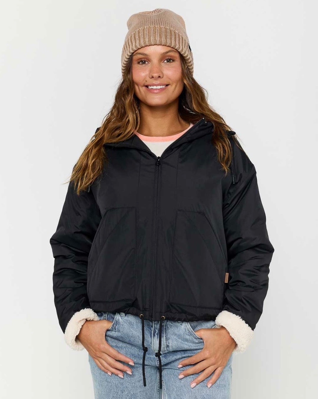 Rip Curl Keepsakes Bomber Jacket  - Washed Black | Women’s