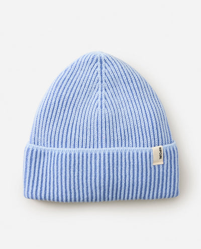 Rip Curl 2 Tone Ribbed Reg Beanie - Blue | Women’s