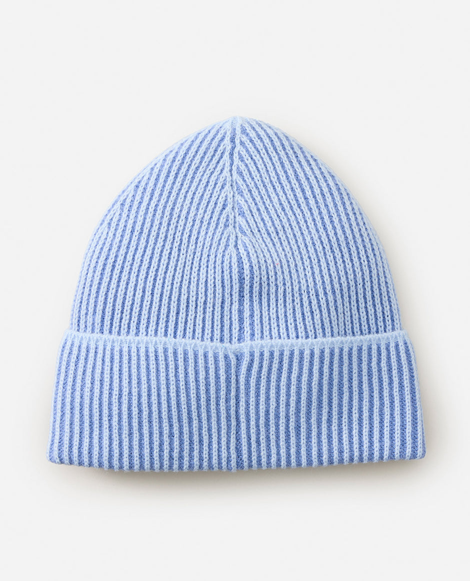 Rip Curl 2 Tone Ribbed Reg Beanie - Blue | Women’s