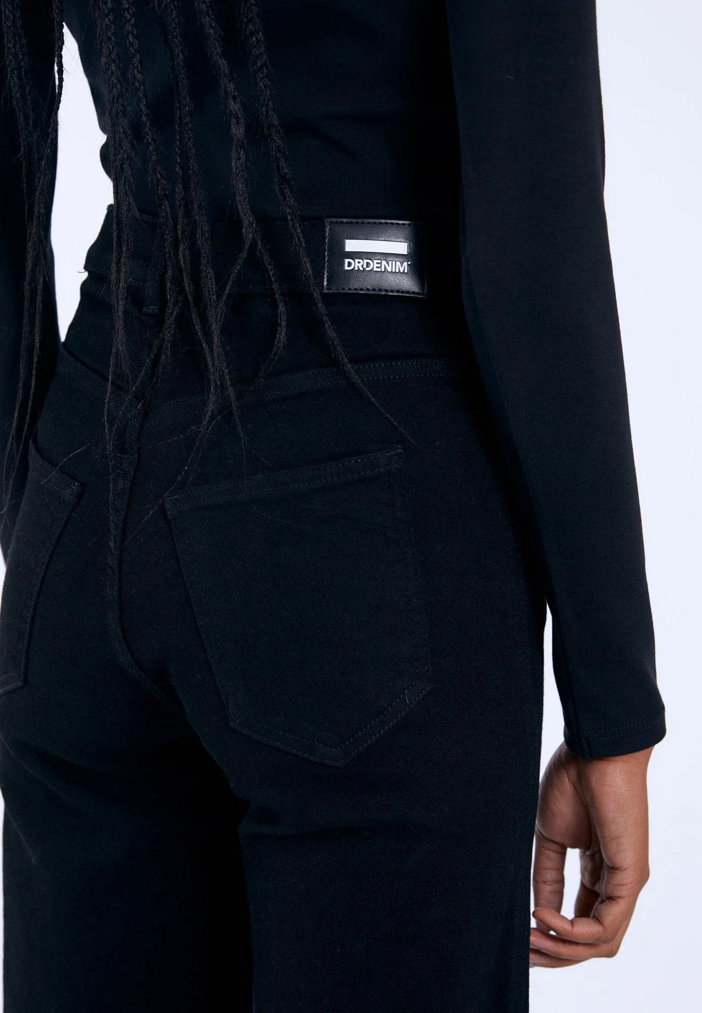 Dr. Denim Moxy Straight - Solid Black | Women’s