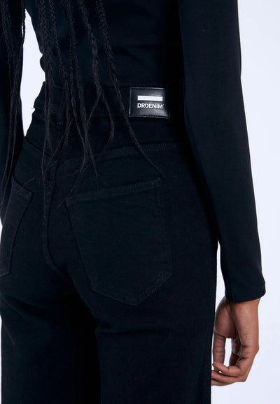 Dr. Denim Moxy Straight - Solid Black | Women’s