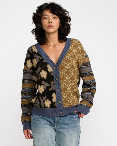 RVCA Lumen Cardigan - Stone Blue | Women’s