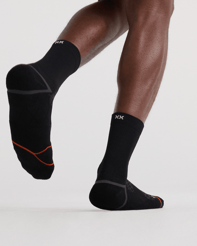 SAXX Foot Hold Mid-Weight Crew Sock - Black | Men’s