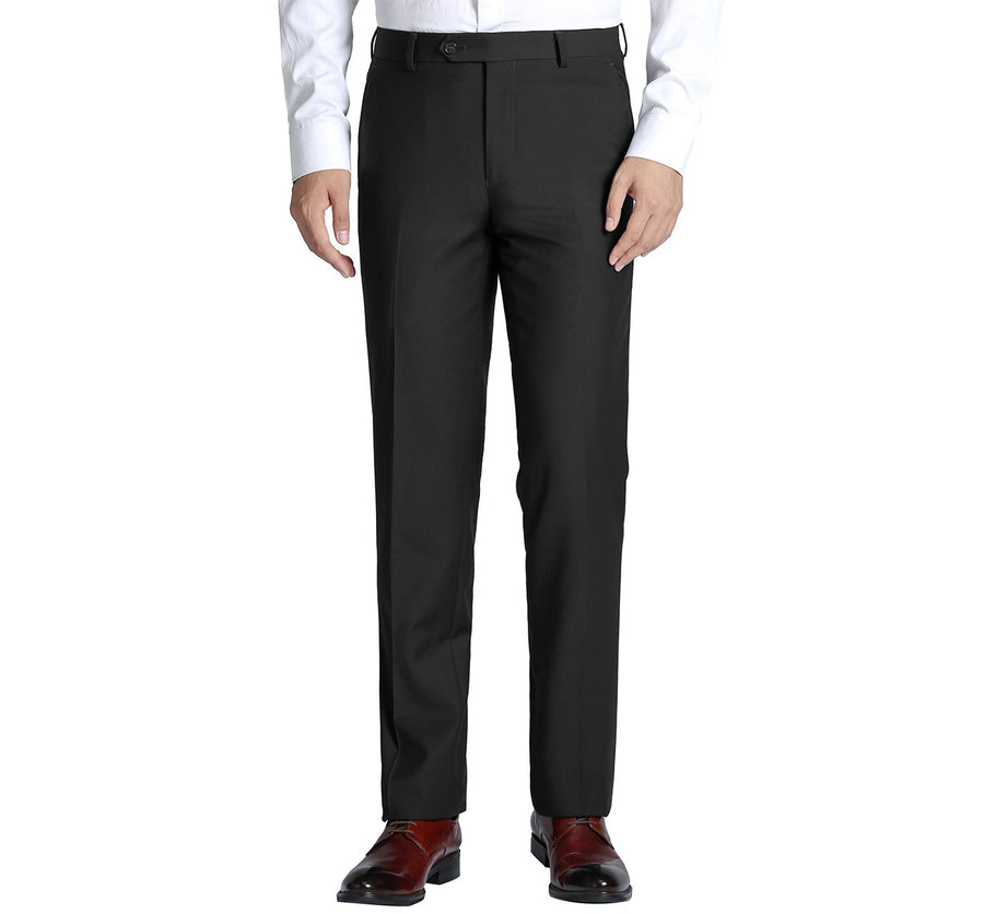 Renoir 201-1 Men's Slim Flat Front Dress Pants