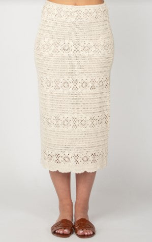 DEX Crochet Midi Skirt