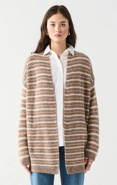 Dex Textured Stitch open Cardigan