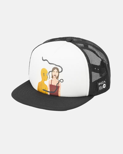 RVCA You’re Still Here Foamy Trucker - White/Black | Men’s