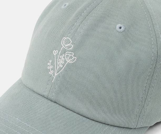 TenTree Flower Embroidery Peak Hat
