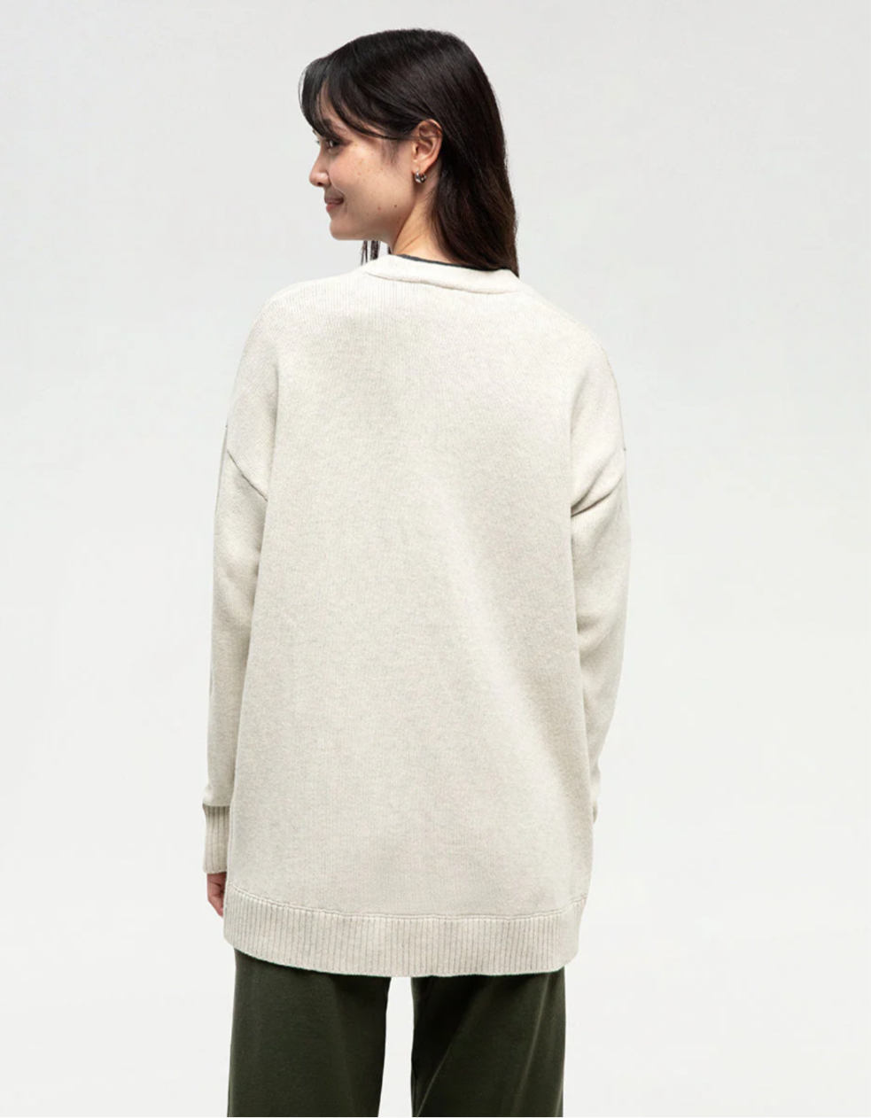 TenTree Prairies Cardigan - Vintage White Heather | Women’s