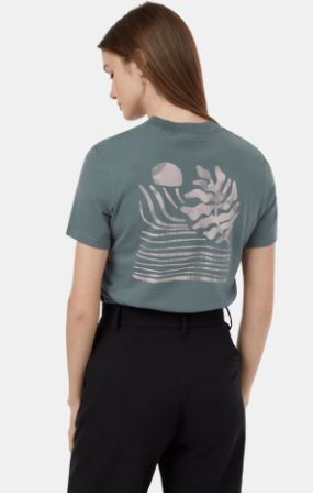 TenTree Women's Regenerative Series Crop Lines T-Shirt