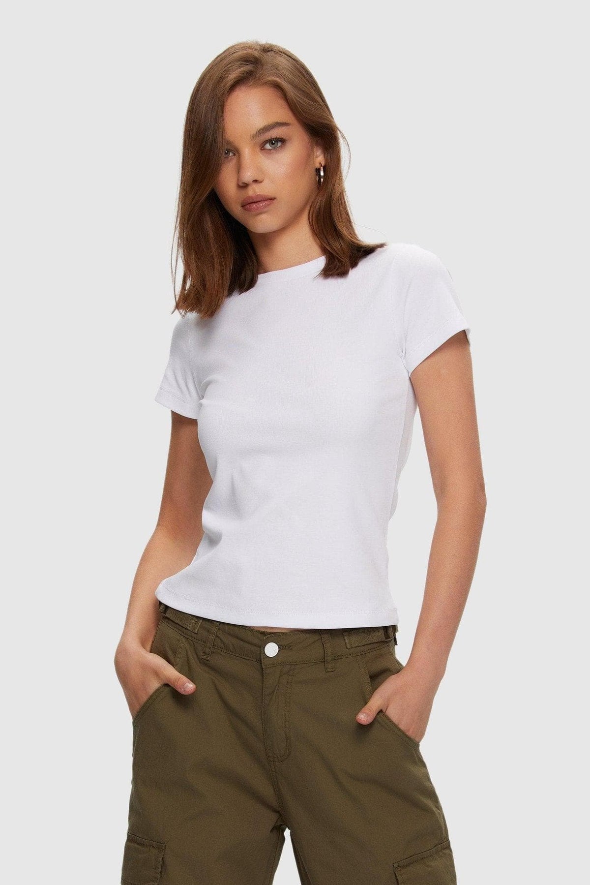 Kuwalla Micro Rib Tee - White | Women’s