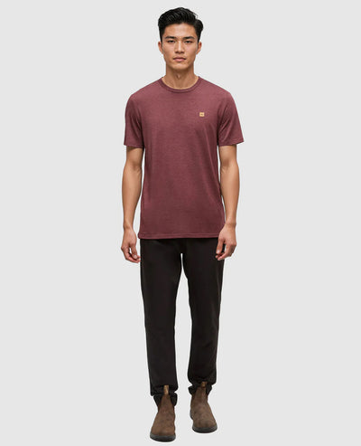 TenTree Baker T-Shirt - Deep Burgundy Heather | Men’s