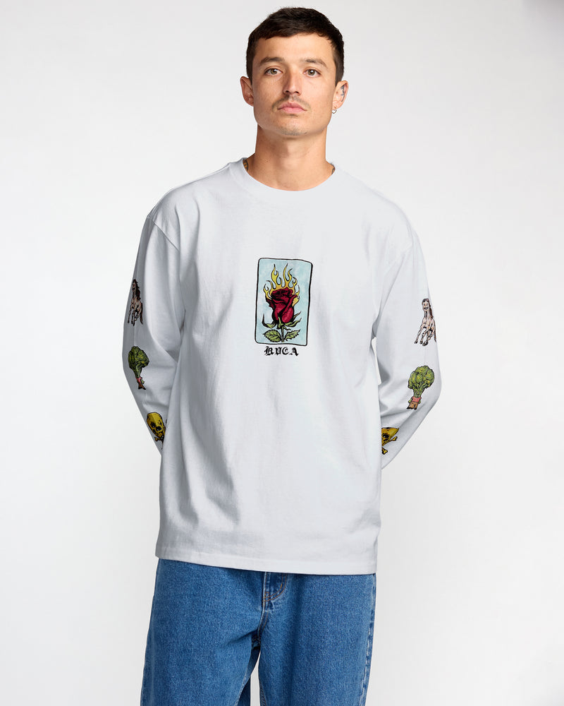 RVCA X SPANKY KSL Long Sleeve T-Shirt - White | Men’s