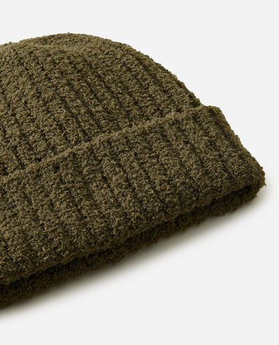 Rip Curl Faceout Fleece Reg Beanie - Olive | Men’s