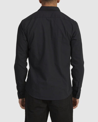 RVCA That’ll Do Stretch Long Sleeve Shirt - Black | Men’s