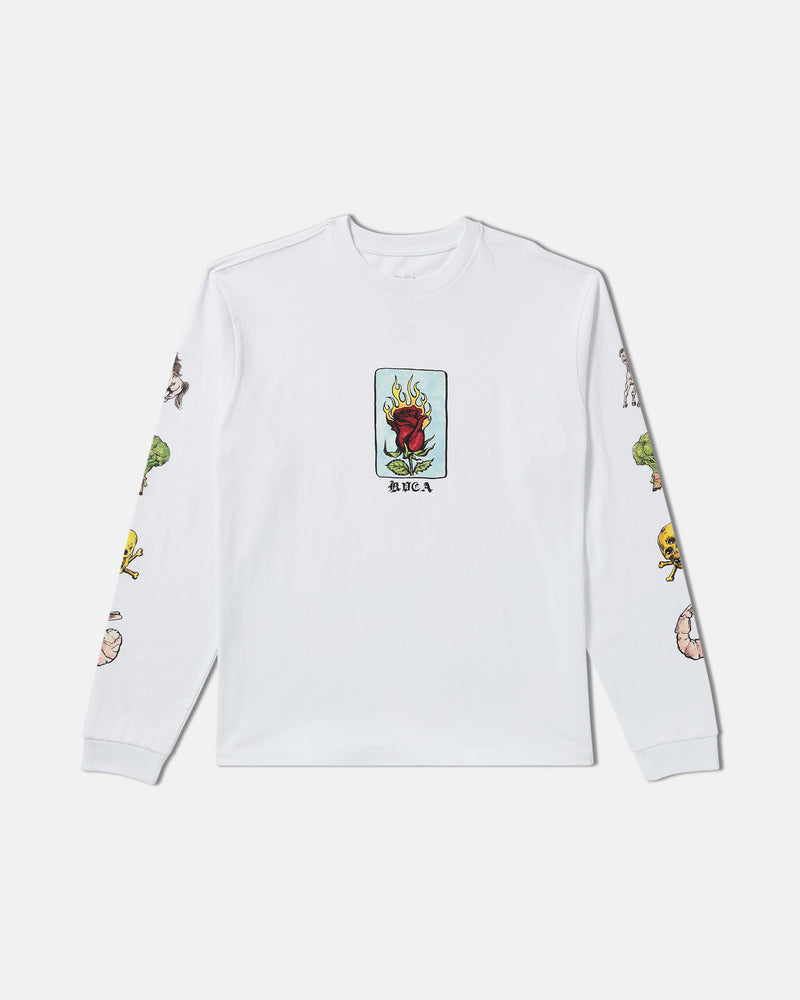 RVCA X SPANKY KSL Long Sleeve T-Shirt - White | Men’s