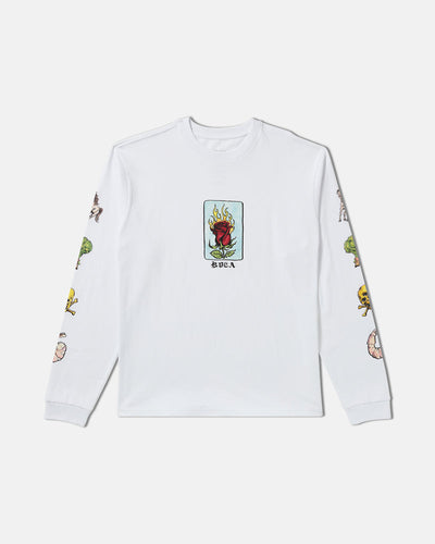 RVCA X SPANKY KSL Long Sleeve T-Shirt - White | Men’s