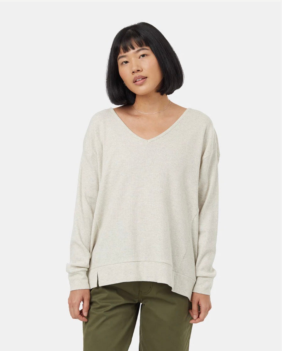 TenTree Meyer Longsleeve - Vintage White Heather | Men’s