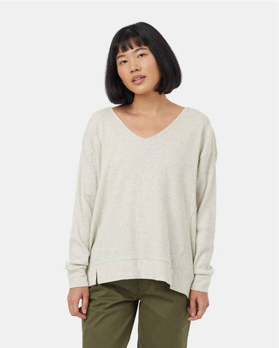 TenTree Meyer Longsleeve - Vintage White Heather | Men’s