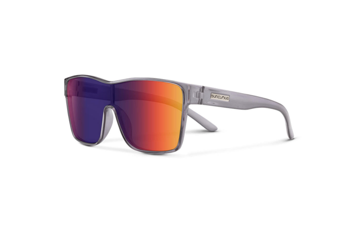 Suncloud Optics Biff - Transparent Gray + Polarized Plasma Mirror Lens