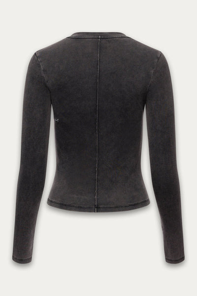 Kuwalla Brielle Vintage Long Sleeve - Washed Black | Women’s
