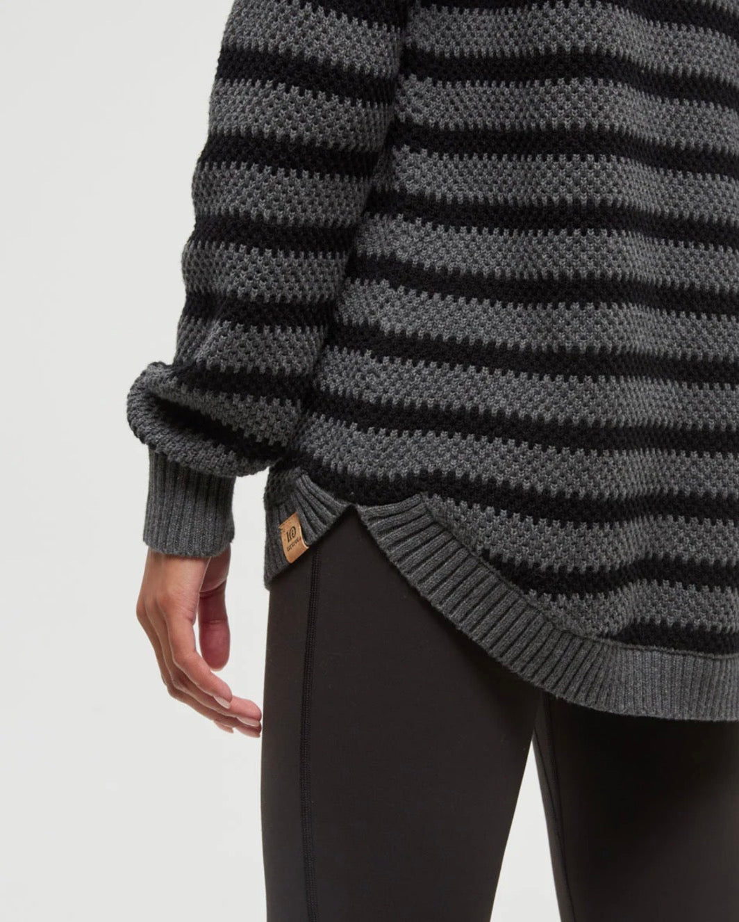 TenTree Broughton Sweater - Meteorite Black/Dark Grey Heather | Women’s