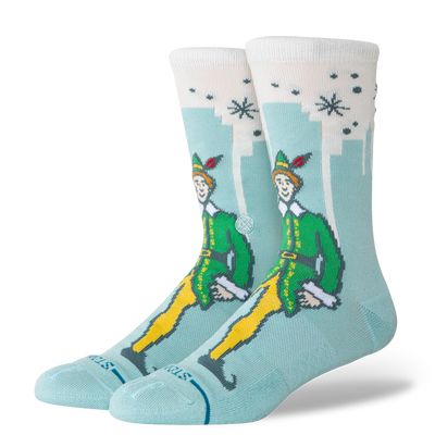Stance X Elf Big City Elf Crew Socks - Iceblue | Unisex