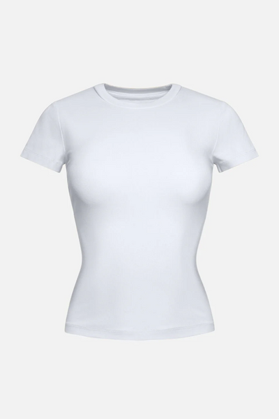 Kuwalla Micro Rib Tee - White | Women’s