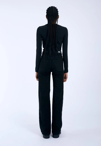 Dr. Denim Moxy Straight - Solid Black | Women’s