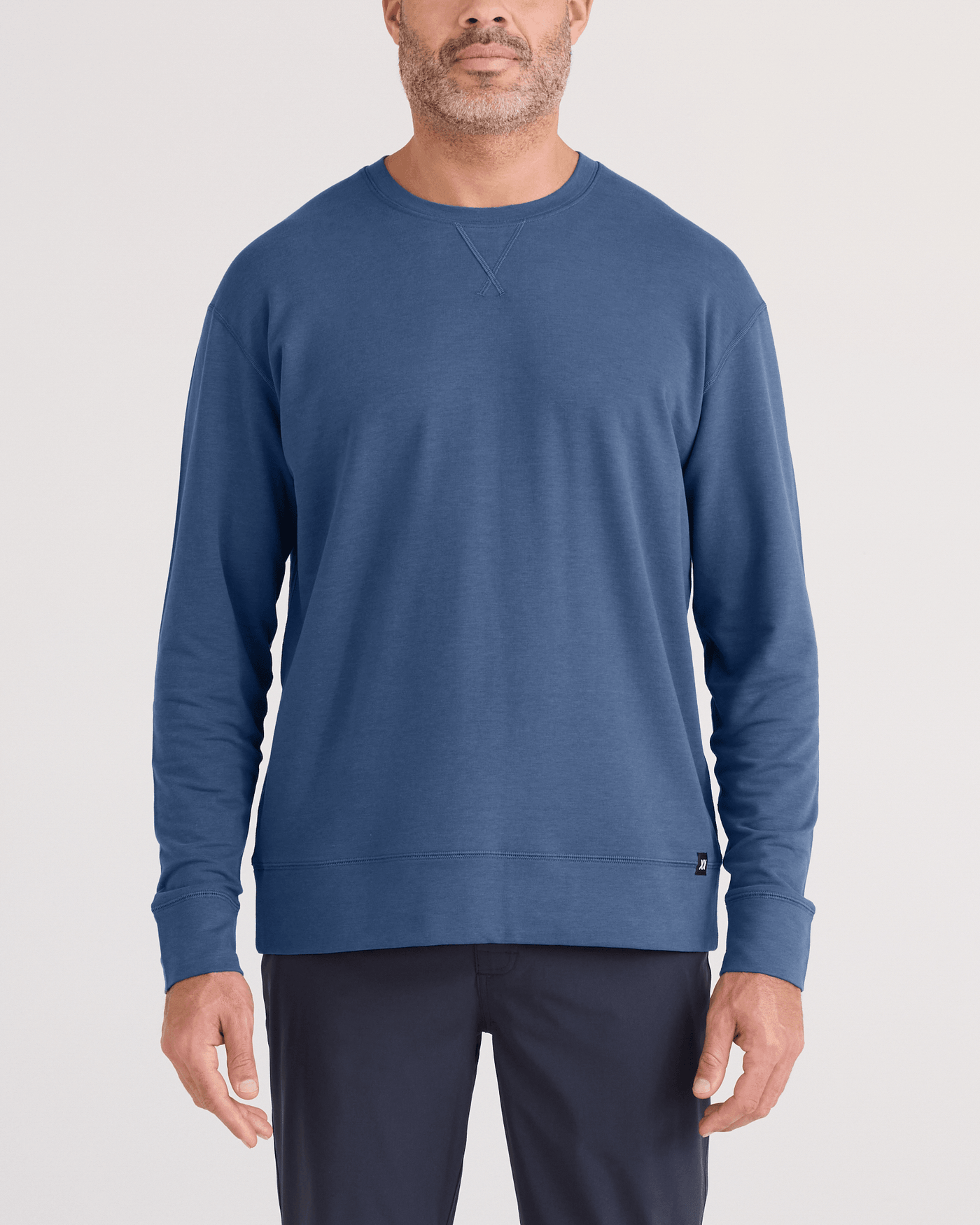 SAXX 3Six Five Long Sleeve Crew - Washed Indigo | Men’s