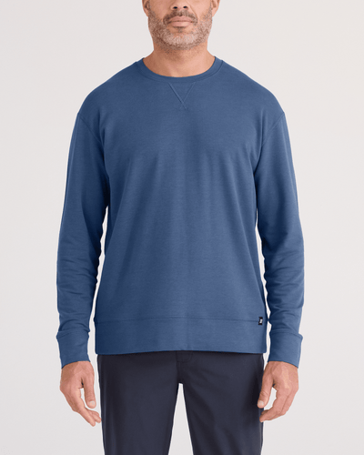 SAXX 3Six Five Long Sleeve Crew - Washed Indigo | Men’s