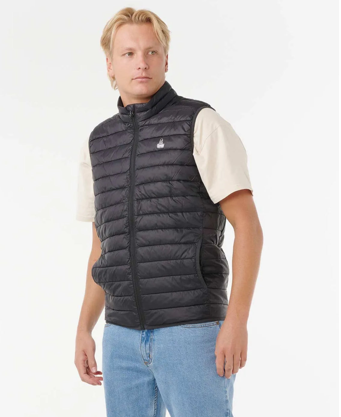 Rip Curl Anti Series Search Puffer Vest - Black | Men’s