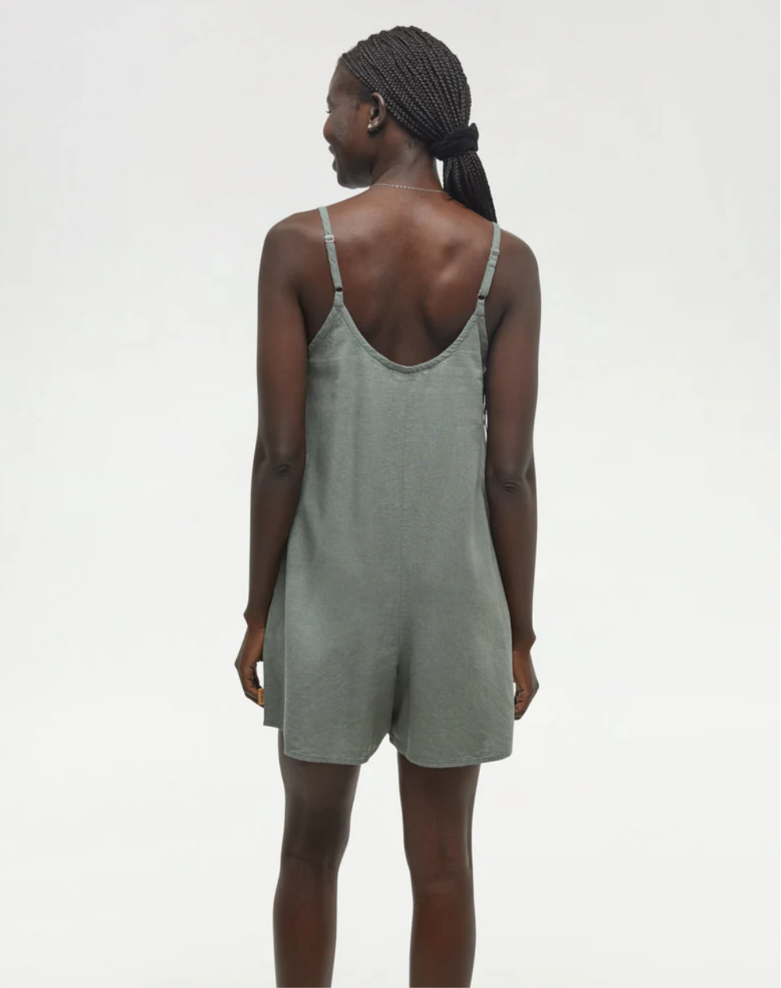 TenTree Hemp Laurel Romper - Agave Green | Women’s