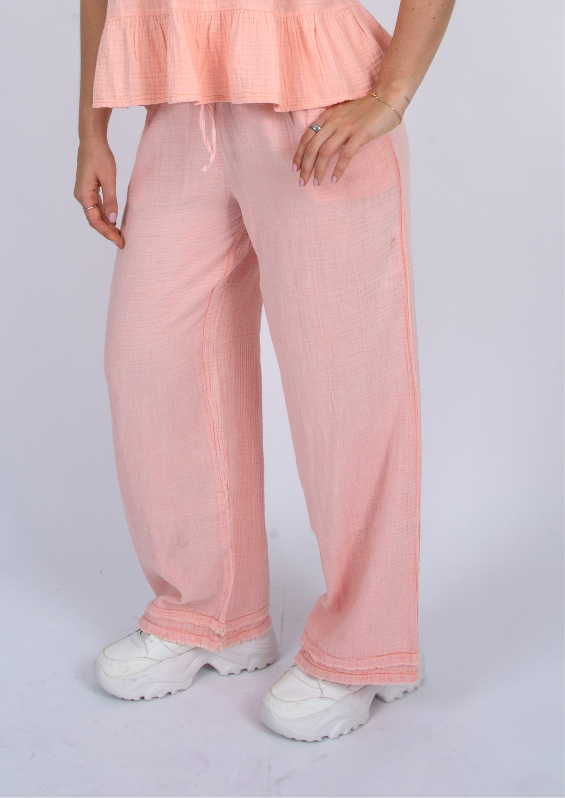 RD Style Merry Pull On Drawstring Pant - Dusty Peach | Women’s