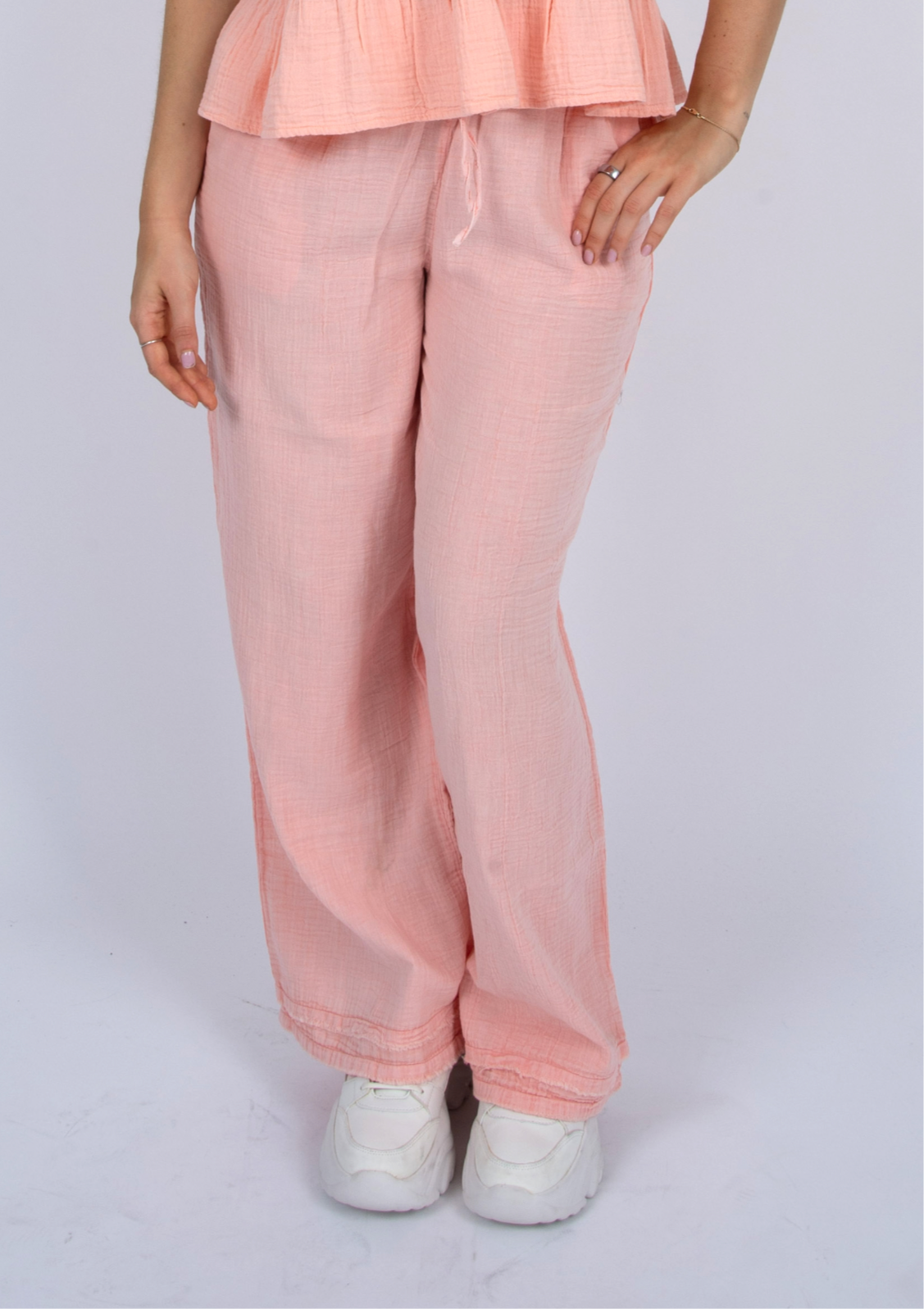 RD Style Merry Pull On Drawstring Pant - Dusty Peach | Women’s