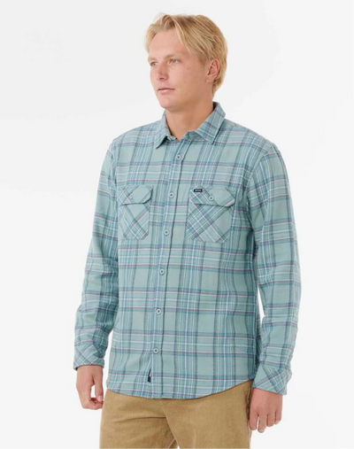 Rip Curl Griffin Flannel - Blue Lagoon | Mens