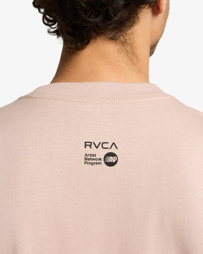 RVCA You’re Still Here Short Sleeve T-Shirt - Pale Mauve | Men’s