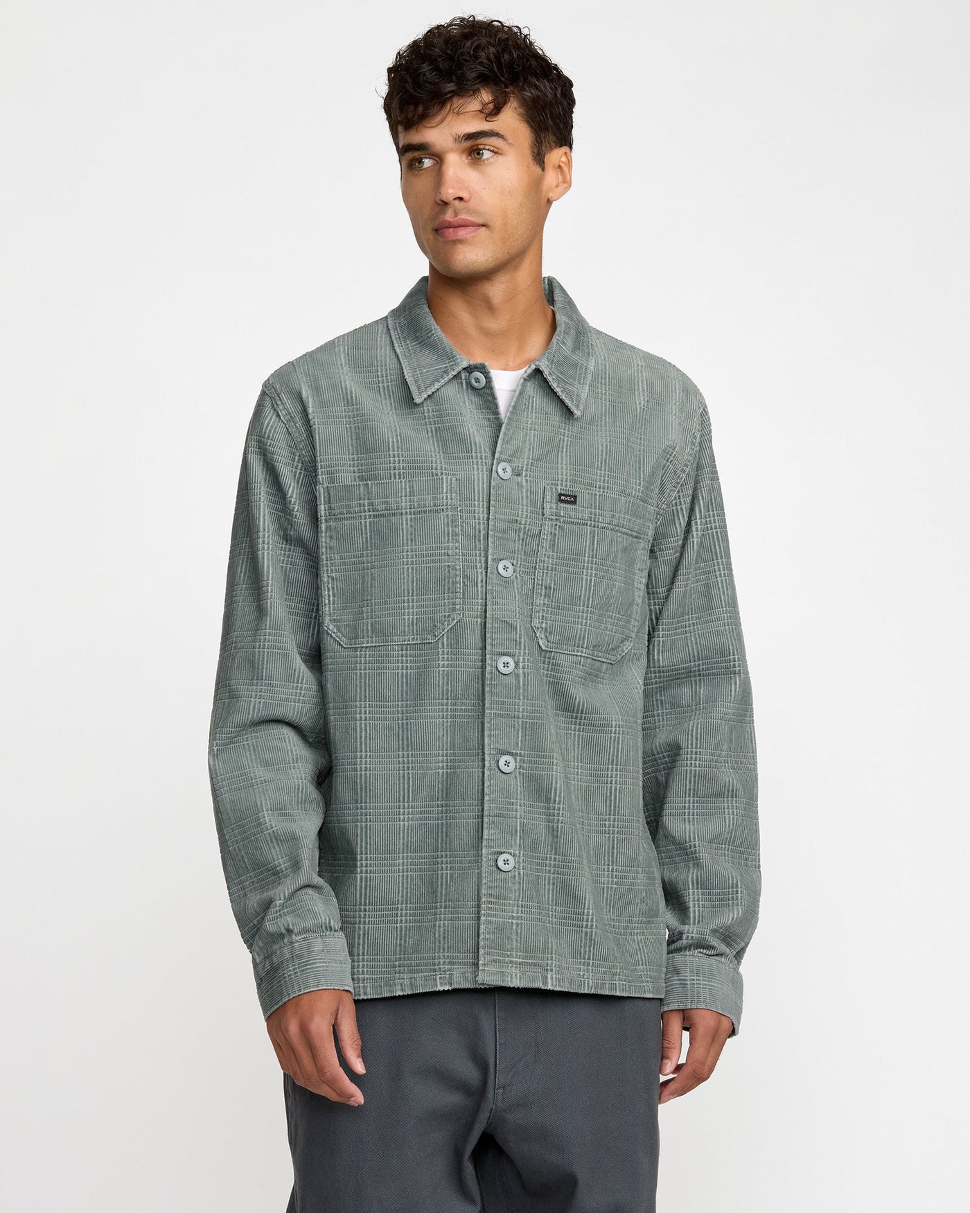 RVCA Adams Overshirt Jacket - Lead | Men’s