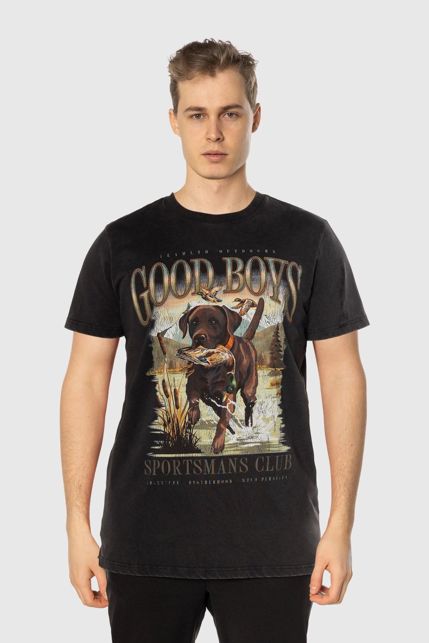 TEAMLTD Good Boy Tee - Washed Black | Men’s