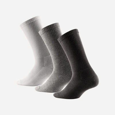 BN3TH Classic Crew Sock 3 Pack - Black/Heather Grey/White