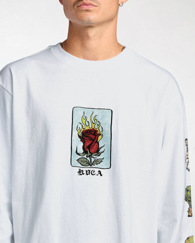 RVCA X SPANKY KSL Long Sleeve T-Shirt - White | Men’s
